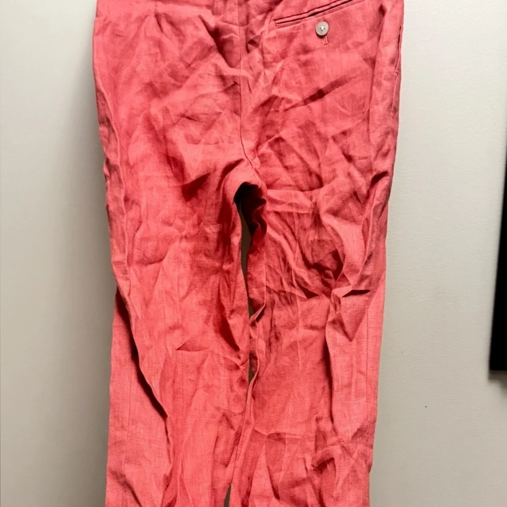 Lauren Ralph Lauren Straight Leg Linen Dress Pants Big Boys 18 R Hook & Bar